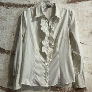 Ann Taylor Ruffle Top Blouse
